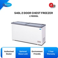 SNOW (AUTHORISED DEALER) GLASS DOOR FREEZER (GROSS 540L) LY-600GL SNOW WARRANTY MALAYSIA