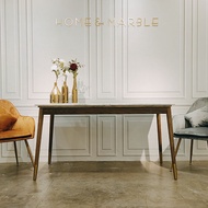 Home &amp; Marble Ezra Marble Dining Table