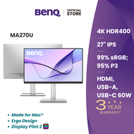 BenQ MA270U 27นิ้ว 4K 95% DCI-P3 Monitor for Macbook (จอภาพสำหรับ Mac)