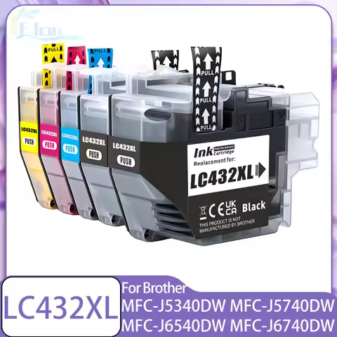 LC432 LC432XL LC-432XL Ink Cartridge Compatible For Brother MFC-J5340DW MFC-J5740DW MFC-J6540DW MFC-