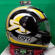 AGV HELM GP 1 SILVER | BLACK | YELLOW TERMURAH DAN ORIGINAL