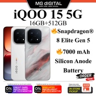 [READY STOCK] iQOO 15 5G (16GB+512GB) l 7000 mAh Silicon Anode Battery l Snapdragon®  8 Elite Gen 5