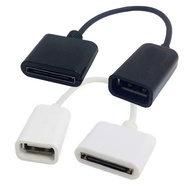 Docking 30pin to USB Female Data Charger Charging Cable Adapter For Apple iPhone 3GS 4S iPad 1 2 3 i