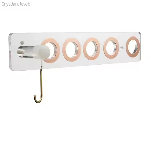 Bathroom Wall Hanging Magnetic Hair Dryer Holder Nozzles Storage Bracket Multifunctional Hair Dryer 