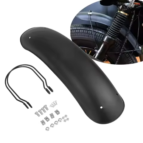 Universal Motorcycle Front Fender Cover Protector for Harley Honda Yamaha Suzuki Cafe Racer MOTO Mud