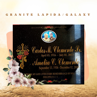 Lapida 2/ Galaxy or Italy Granite Natural Slab/Tombstone/ Memorial Stone