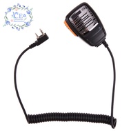 2 Pin PTT Handheld Speaker Mic Microphone For Baofeng Kenwood TYT Radios