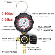 R410a Diagnostic Manifold Freon Gauge Set High Pressure A/C Refrigeration Tool for R22/R410A/R134A/R