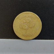 uang logam 500 rupiah bunga melati