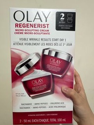 現貨 Olay Regenerist Micro-Sculpting Cream 新生高效緊緻護膚面霜 2 x 50ml