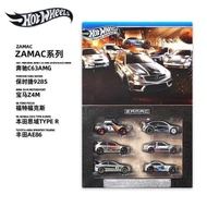 [925HOT] hotwheels Gift Box ZAMAC Japan Street Racing Mercedes-Benz C63 Honda Civic Toyota AE86 Allo