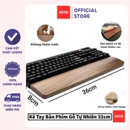 Keyboard armrest, Layout 87% 36cm, KOTO Store, With anti-slip feet Natural wooden keyboard armrest f
