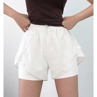 Women's Summer Layered Athletic Shorts Lightweight Shorts