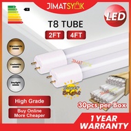 [1BOX SET = 30 PAC] T8 LED Tube 2FT 4FT 11W 22W 35W Bright Lamp LED T8 SET T8 LED Tube Light Lampu K