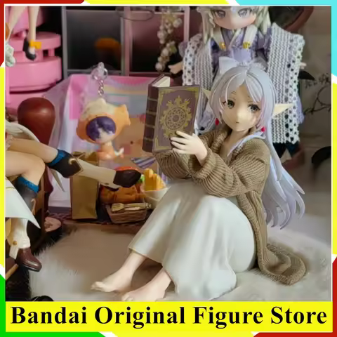 Original Taito Frieren Beyond Journey's End Anime Frieren Read a Book Desktop Cute Action Figurine T