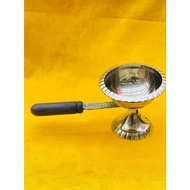BRASS DHOOPAKAL WITH WOODEN HANDLE