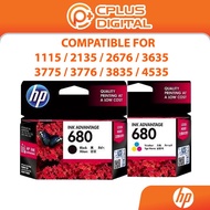 HP 680 Original Ink Advantage Cartridge - Black / Tri-Color for HP Printer 1115 / 2135 / 2776