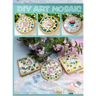[Ready Stock]DIY Make Mosaic Coaster Diy Craft Coaster Kit DIY Mosaic Tiles Cup Coaster Friendly Sui