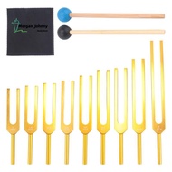 Tuning Forks Set 9Pcs 174/285/396/417/528/639/741/852/963Hz Tuning Fork, Sound Healing Tool Set for 