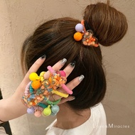 Taiwan L & m Korea Dongdaemun Cute Acrylic Bean Hair Tie Ponytail Ball Accessories ig Colorful Fluor