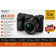 Sony Alpha  a6300 with 15-45mn lens (used) Mirrorless camera good condition