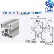 XA-3030T-SERIES อลูมิเนียมโปรไฟล์ ขนาดหน้าตัด 30x30 mm (Aluminium Profile Cross-section Size 30x30 m