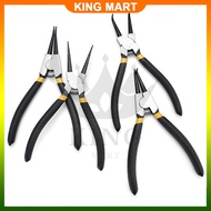 7" Inch Circlip Clip Plier Straight Bent Internal External Needle Snap Ring Retaining Clip Tool Playar Muncung Tirus