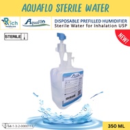 AquaFlo Prefilled Humidifier 350ml. Sterile Water for Inhalation ขวดน้ำกลั่นสเตอร์ไรด์ 350 มล.