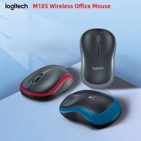 Logitech M185 2.4 GHz USB Wireless Mouse 1000DPI 3 Buttons Silent Gaming Optical Navigation Mice for