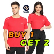 Baju Kaos Olahraga Couple Dry Fit Lari Gym Running Sepeda Wyloz Sport