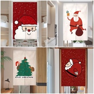 Xams Holiday Door Curtain for Kitchen Partition Feng Shui Curtain New Year Door Curtain Velcro Tape Curtain for Door Half Curtain