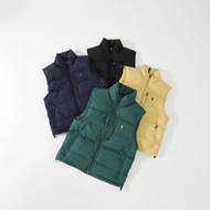 1RL American Classic Old Money Style Embroidered Pony Down Vest Loose Couple Vest