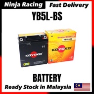YB5L YB5-BS YB5L-BS YB5 BS KOYOKO TOYOHAMA MOTORA Battery SEALED Bateri CLICK 110 LC135 V1 KRISS SMA