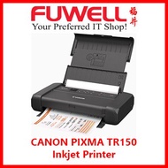 CANON PIXMA TR150 Inkjet Printer With Charging Battery and w/o battery [Promo Free NTUC $40 Voucher till 31 May 24]