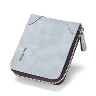 Men Bags Shop Suede Leather Zipper Bifold Wallet