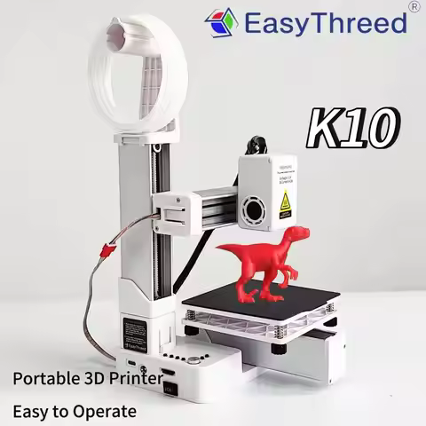 K10 Entry Level 3D Printer Mini Desktop Printing Machine Compatible with PLA TPU 1.75mm Filament Ide