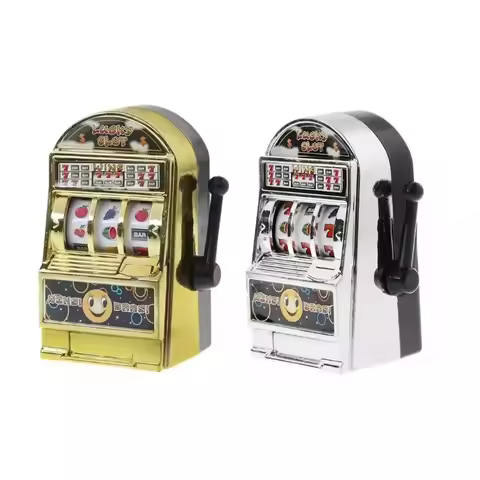 Mini Casino Lucky Jackpot Fruit Slot Machine Money Box Toys For Children Adult Funny Anti Press Game
