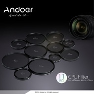concon Andoer 49mm Digital Slim CPL Circular Polarizer Polarizing Glass Filter for DSLR Camera Lens