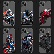 Motorcycle iPhone15 Apple 14/13/15promax Phone Case 11 Silicone 12 Matte xs7/8P