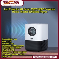 H8 ANDRIOD LED PROJECTOR 4K Smart 1920/1080P Projector Home Theater 3D Media Video Player Beamer