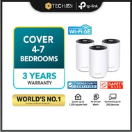 TP-Link Deco XE75 Pro AXE5400 Tri Band Whole Home Mesh WiFi 6E Mesh Router|HomeShield Security|Conne