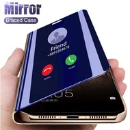 Smart Mirror Phone Case Huawei Nova 7i 7 SE 5T 3i 4e P30 Pro Flip Cover