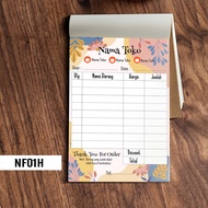 Hanabi Invoice Note/ Invoice/ Custom Receipt/ 1 2 3 ply NF01E