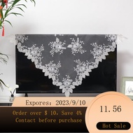 🔥Hot selling🔥 Lace Television Cover Dust Cover43Inch50Inch55Inch65Inch LCD TV Modern Minimalist Cover Towel Cover Cloth