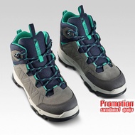 Children's waterproof mountain walking boots MH 500 - Grey-blue 9.5C-6