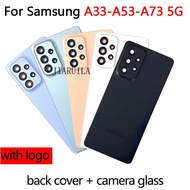 Back Battery Cover Housings Rear Door Panel Housing Adhsive+Camera Glass Lens For Samsung Galaxy A33