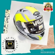 HELM AIROH VALOR WINGS YELLOW MATT FULL FACE