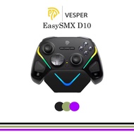 Easysmx D10 Wireless Gaming Controller for PC/SWITCH/iOS/Android, 1000Hz TMR Joystick RGB
