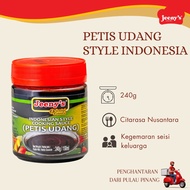 Petis Otak Udang  Petis Udang Kuah Rojak Petis Indonesia Cooking Sauce Food Paste 240G / 150ML Jeeny