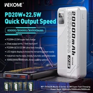 CCC WEKOME POWER BANK 20000mAh WP-24 / 10000mAh WP-23 PD 22.5W FAST CHARGING 3C POWERBANK DIGITAL DI